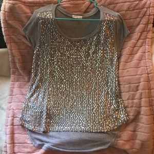 Socialite Tshirt top with sequins size XL